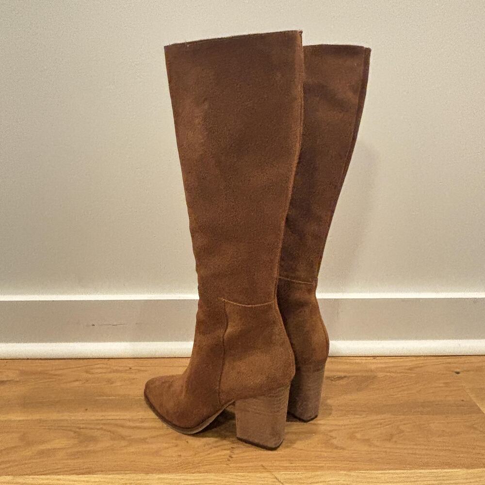 Steve Madden Brown Heeled Boots - Picture 4 of 10